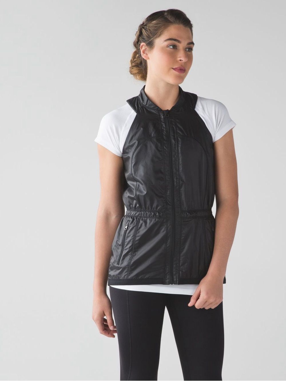 Lululemon Run With The Sun Vest Black Sz NO Tag M